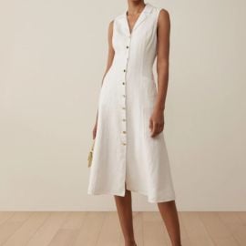 Reformation Dresses Reformation White Midi Dress Poshmark at Poshmark